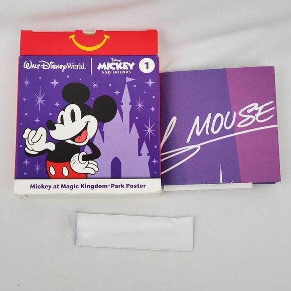 WALT DISNEY World. MICKEY #1, Mickey at Magic Kingdom® Park PosterToy, McDonald' - Picture 1 of 1